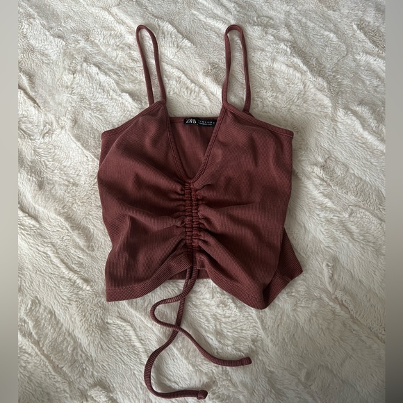 Zara brown tank top - Picture 1 of 3